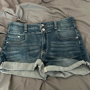 High Rise Jean Shorts